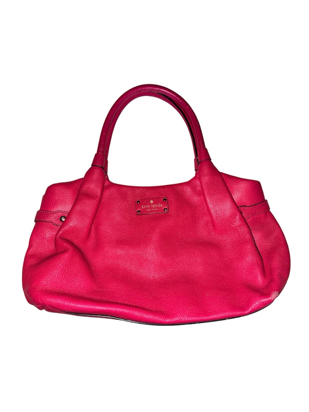 kate spade Hot Pink Pebbled Leather Shoulder Bag